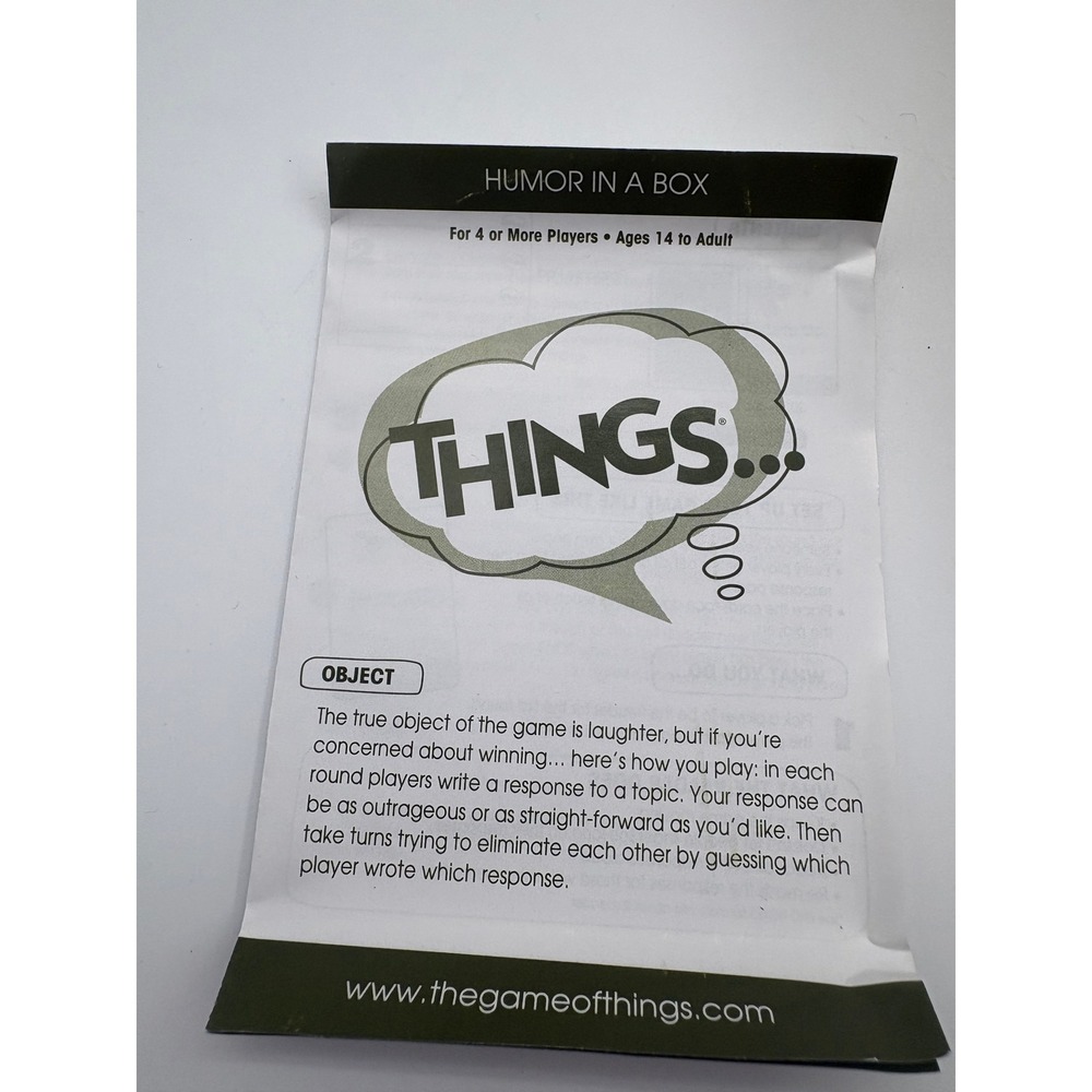 The Game of Things PlayMonster Party Game 2020 Wood Box Humor Card Game - Picture 7 of 7